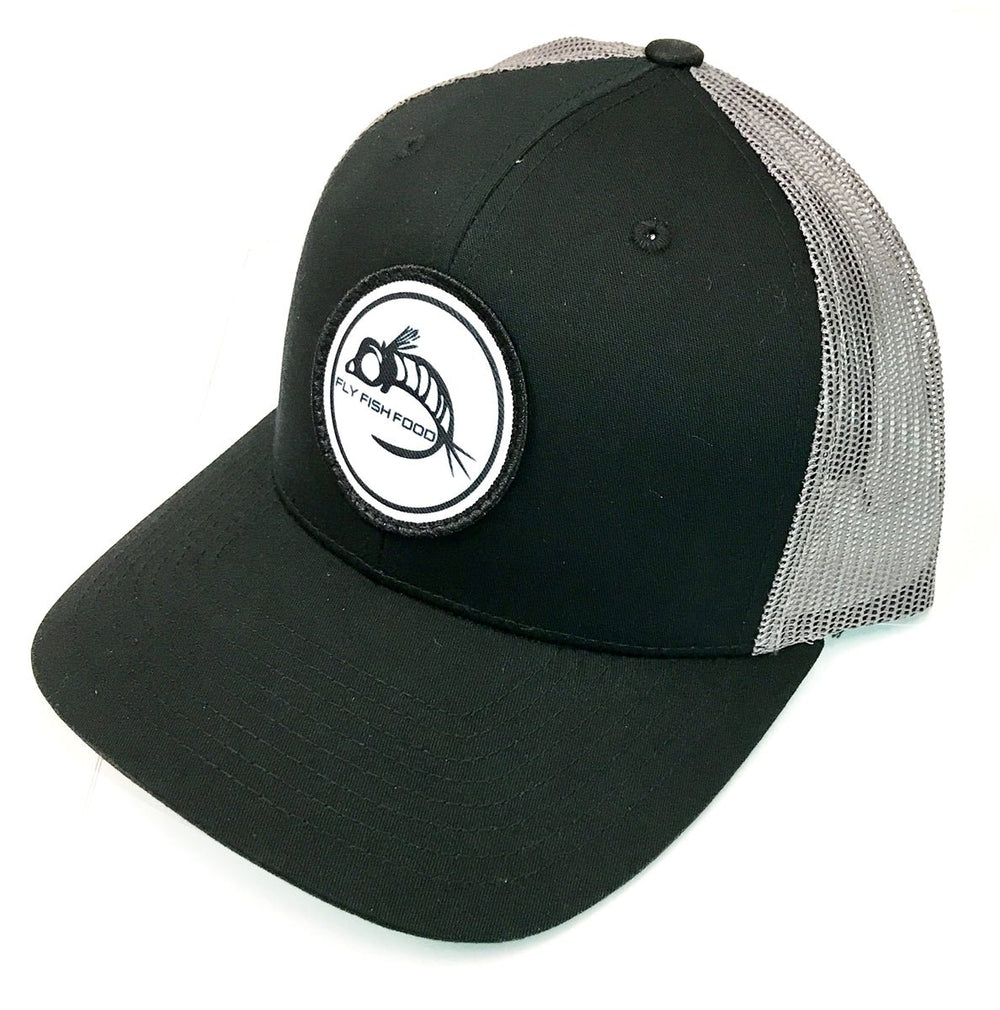 Fly Fish Food Logo Hat - Black & Grey - Hats - Fly Fish Food