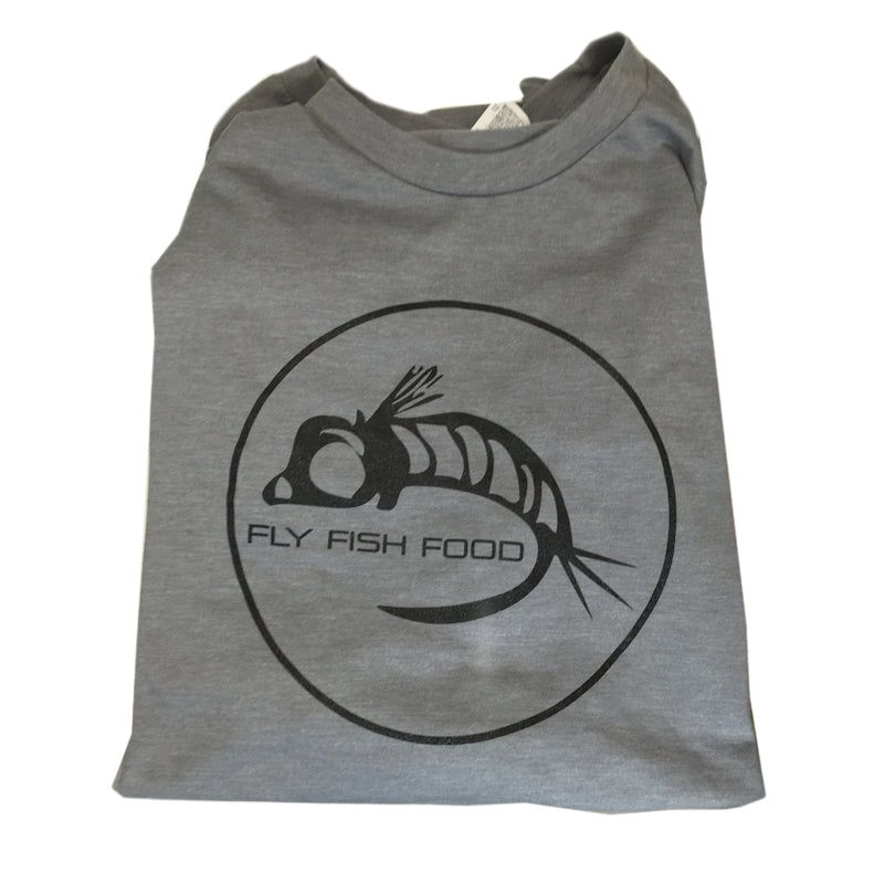 Fly Fish Food Logo T-Shirt Gray w/ Black Logo / 3XL