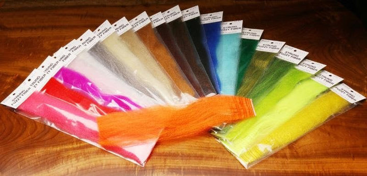 Strung Fuzzy Fiber - Synthetic Fibers & Flash - Fly Fish Food