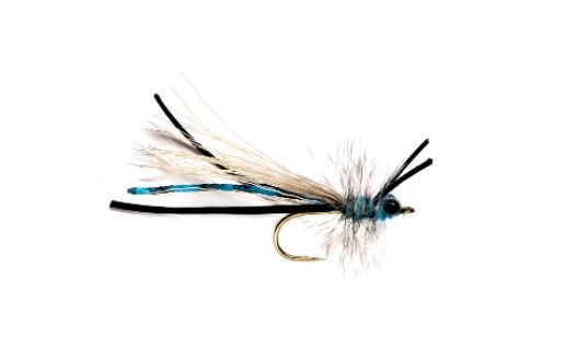 Fluttering Blue Damsel - Flies - Fly Fish Food