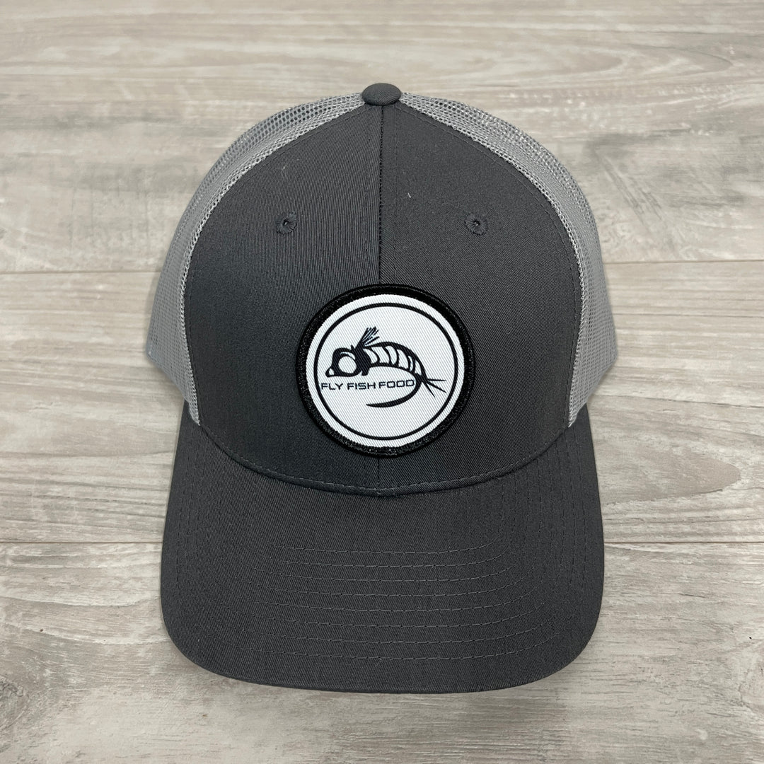 Fly Fish Food Logo Hat - Charcoal/Grey