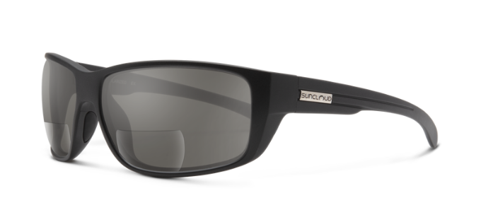 Suncloud Milestone Reader - Matte Black - Polarized Gray +2.50