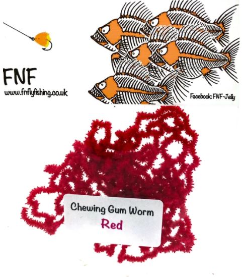 FNF 3mm Chewing Gum Worm Chenille