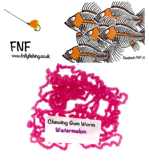 FNF 3mm Chewing Gum Worm Chenille