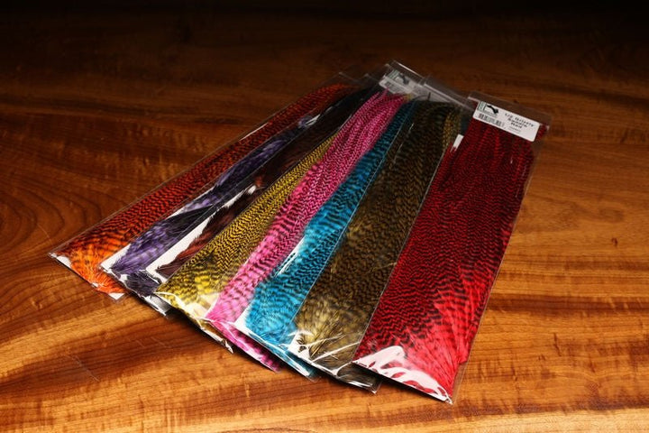 Hareline Half Grizzly Saddle - Hackle - Fly Fish Food