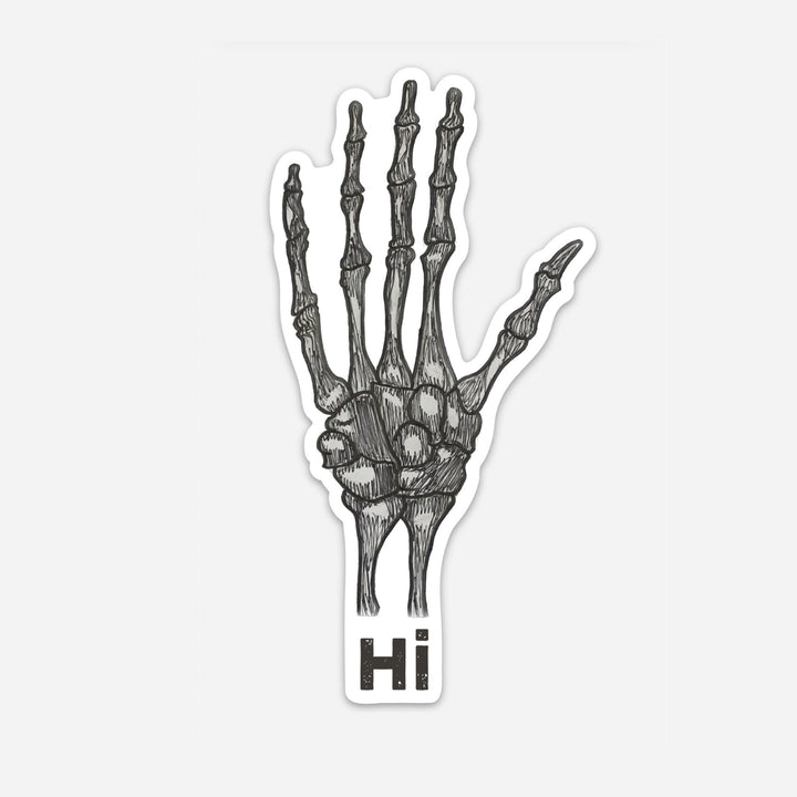 Fly Fish Food Skeleton Hand Sticker - Stickers - Fly Fish Food