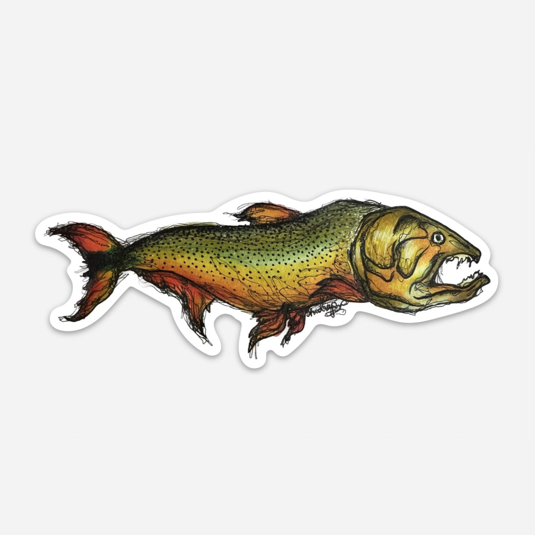 Fly Fish Food Dorado Sticker