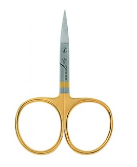 Dr. Slick - Iris Scissors 3-1/2" Gold Loops - Curved
