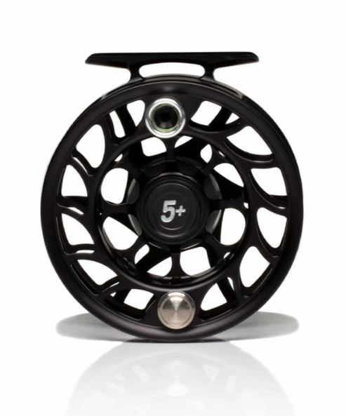 Hatch Iconic 5 Plus Fly Reel Black/Silver / Large Arbor