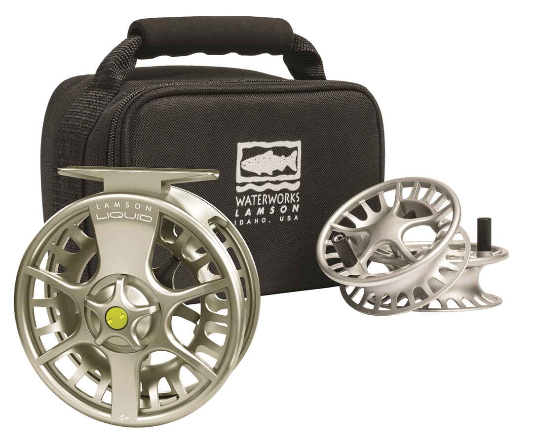 Lamson Liquid -9+ Fly Reel 3-Pack Glacier