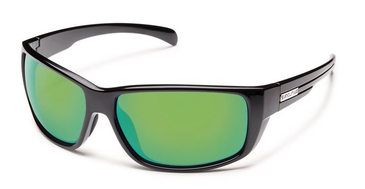 Suncloud Milestone - Black - Polarized Green Mirror - Sunglasses - Fly Fish Food