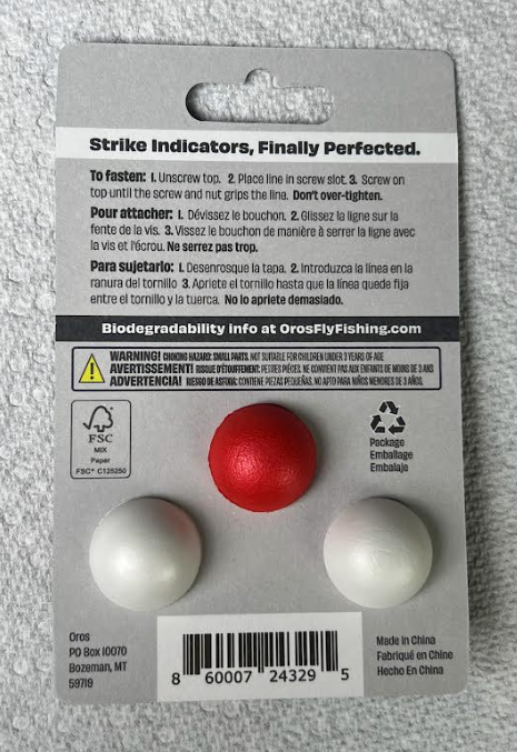 Oros Strike Indicator - 3 Pack - Red/White – Fly Fish Food