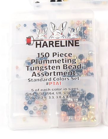 150 Piece Plummeting Tungsten Bead Assortments