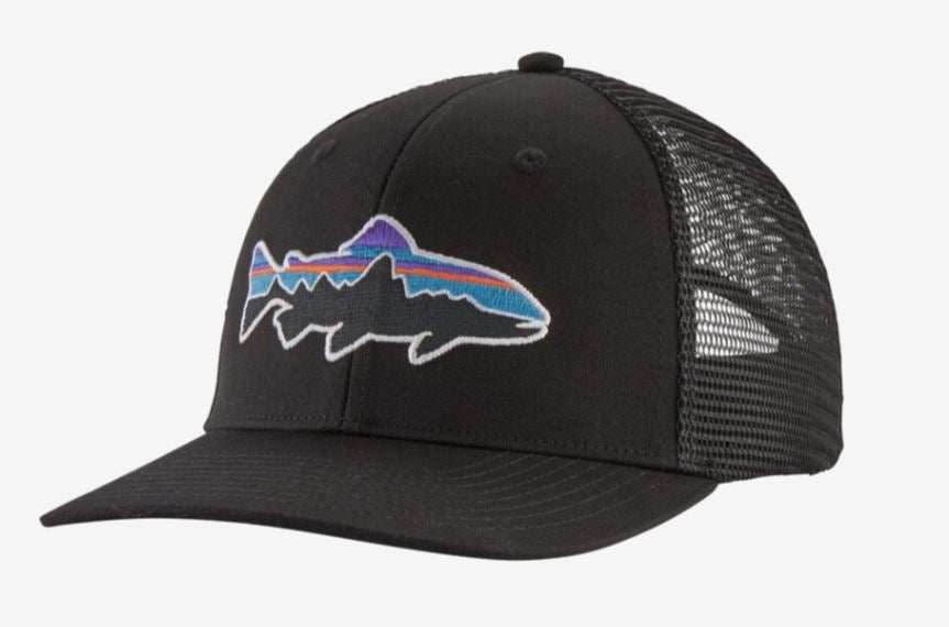 Patagonia Fitz Roy Trout Trucker Hat - Black - Hats - Fly Fish Food