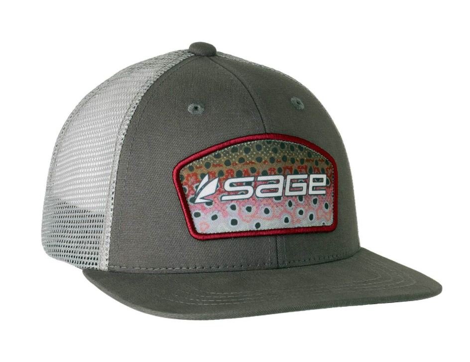 Sage Patch Trucker Hat - Rainbow Charcoal - Apparel - Fly Fish Food
