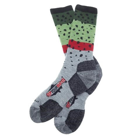 RepYourWater Trout Socks - Rainbow Edition