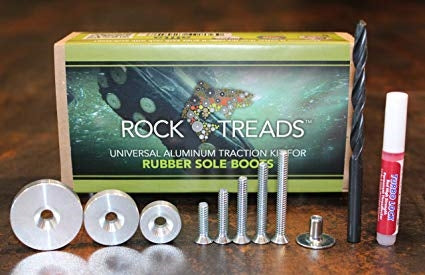 Rock Treads - Universal Aluminum Traction Kit - Rubber & Felt Fixed Sole Boots