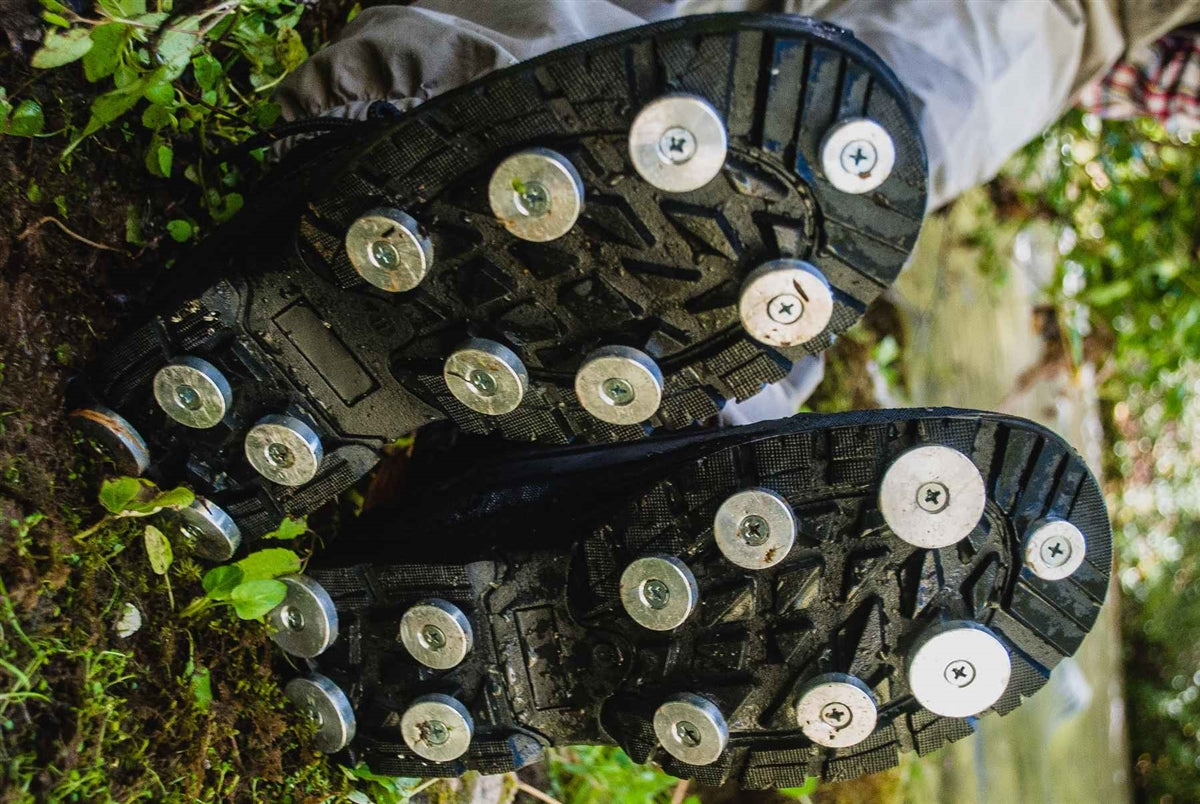 Rock Treads - Universal Aluminum Traction Kit - Rubber & Felt Fixed Sole Boots