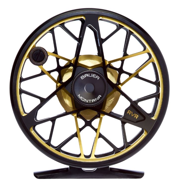 black gold fly reel Bauer RVR Fly Reel 2/3 / Black/Gold