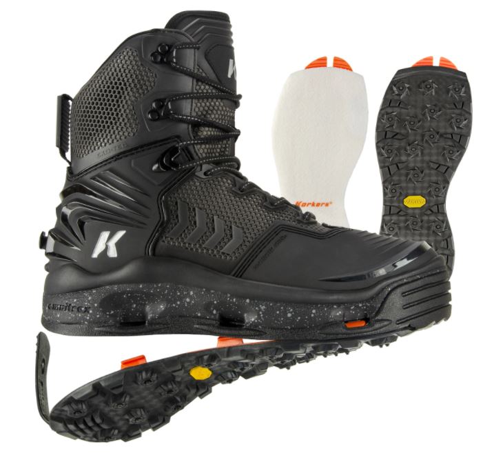 Korkers River Ops Wading boot - Felt and Vibram Soles
