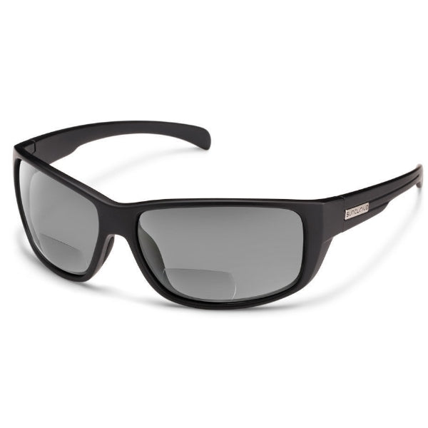Suncloud Milestone Reader - Matte Black - Polarized Gray +2.50