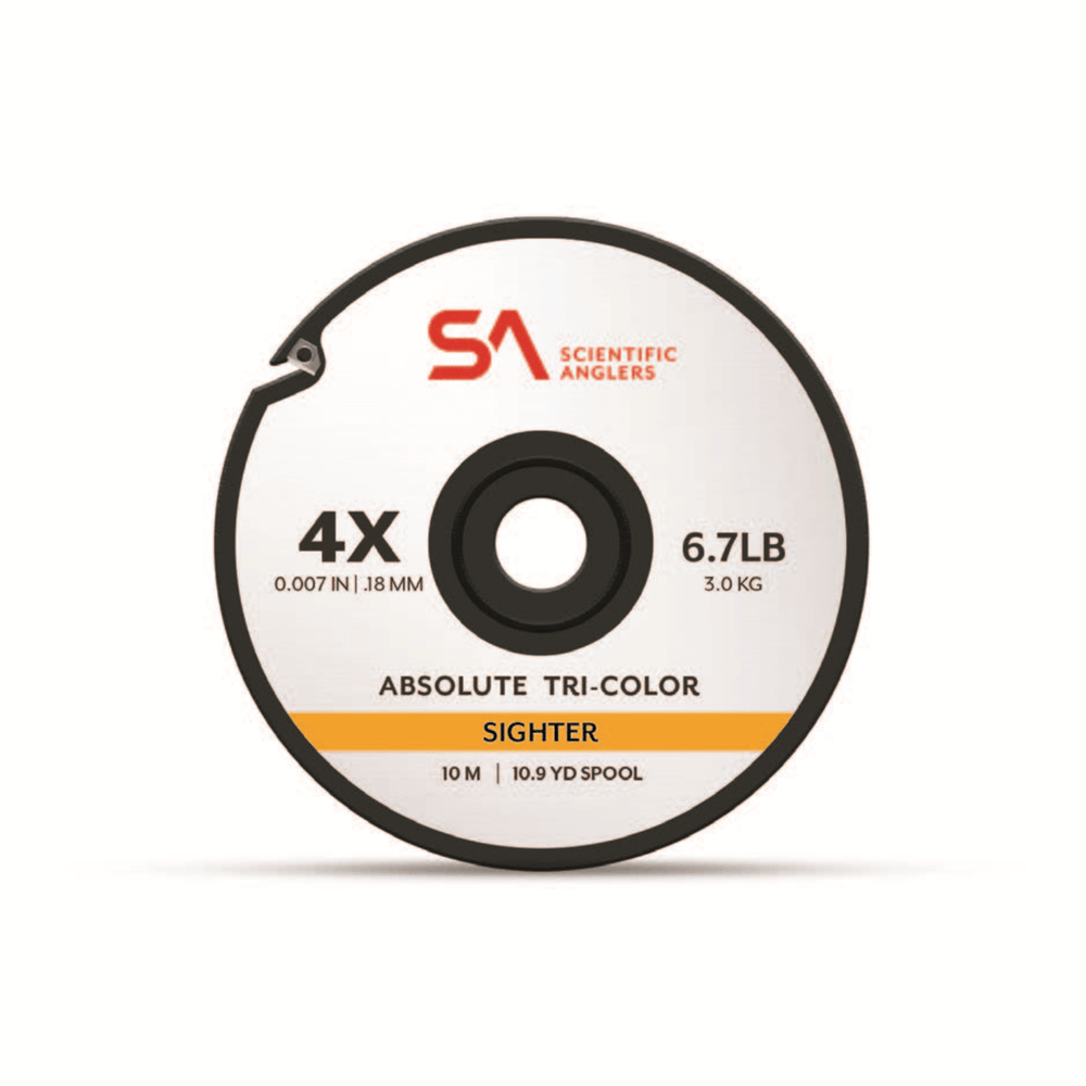 Scientific Anglers Absolute Tri - Color Sighter Tippet - 10m - Tippet, Leader & Accessories - Fly Fish Food