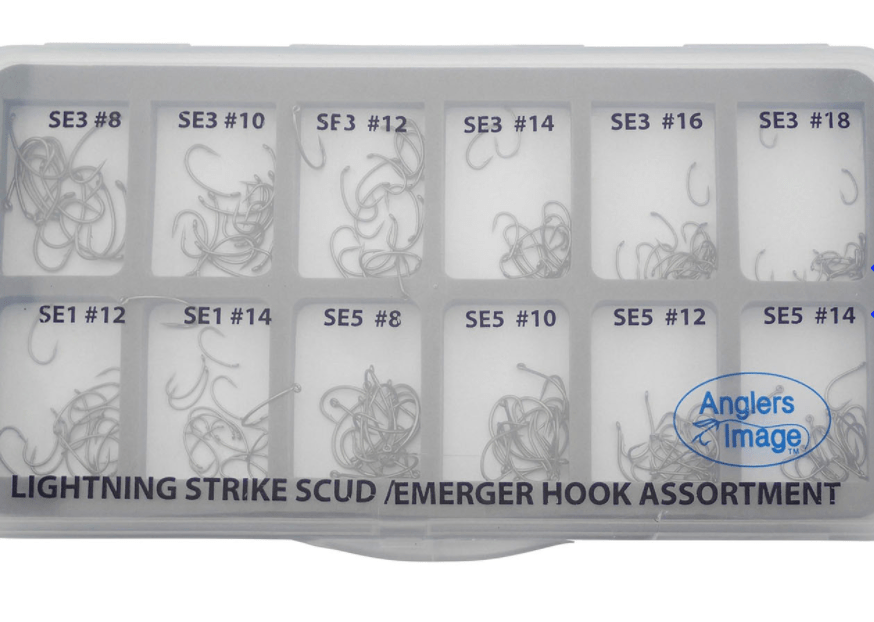 assorted fly fishing hooks Lightning Strike Hook Assortment Box