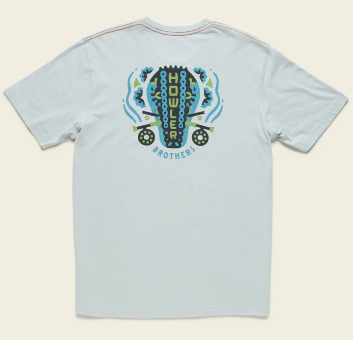 Howler Bros - Gator Chomp Cotton T-Shirt - Puritan Grey