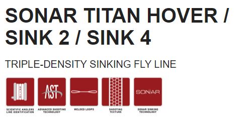 Scientific Anglers Sonar Titan Hover/Sink 2/Sink 4 Fly Line