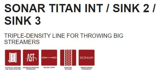 Scientific Anglers Sonar Titan Int/Sink 2/Sink 3 Fly Line