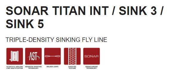 Scientific Anglers Sonar Titan Intermediate/Sink 3/Sink 5 Fly Line