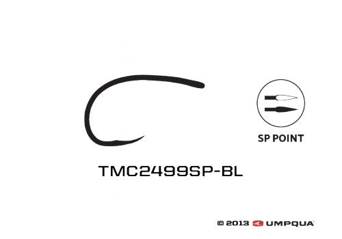 TMC 2499SP-BL Czech Nymph Hook