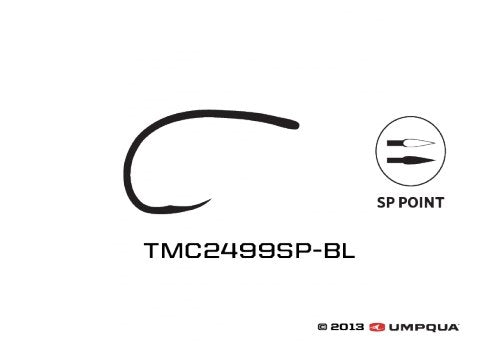 TMC 2499SP-BL Scud/Czech Nymph Hook