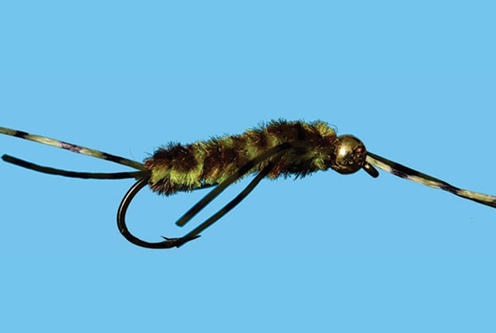 Tungsten Pat's Rubber Legs - Olive & Brown - Flies - Fly Fish Food