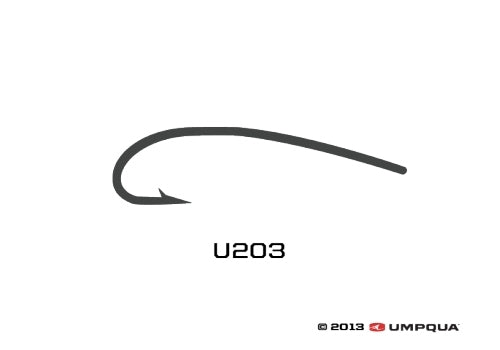 Umpqua U203 Long Curved Hook - 50 pack