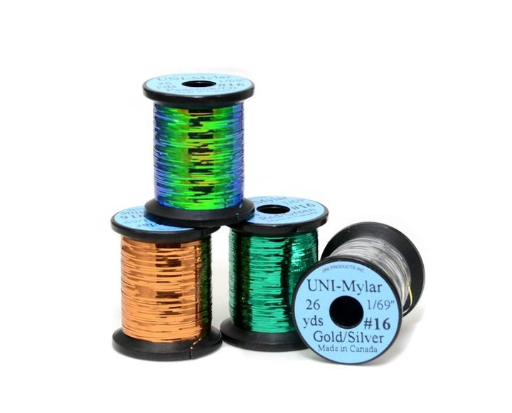 UNI Mylar Double - Sided Tinsel - Wire , Tinsel & Lead - Fly Fish Food
