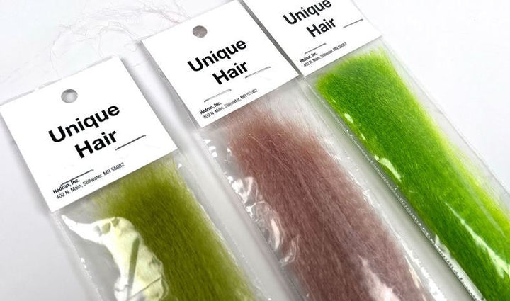 Hareline Unique Hair - Synthetic Fibers & Flash - Fly Fish Food