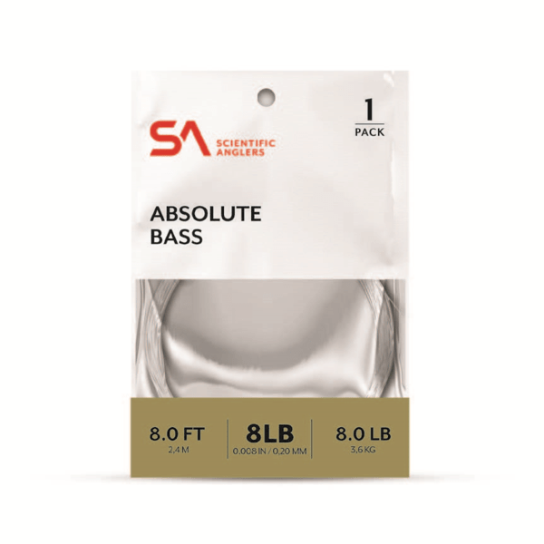 Scientific Anglers Absolute Bass Leaders - 8' - Tippet, Leader & Accessories - Fly Fish Food