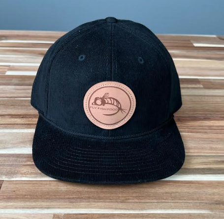 Fly Fish Food Logo Hat Corduroy - Black