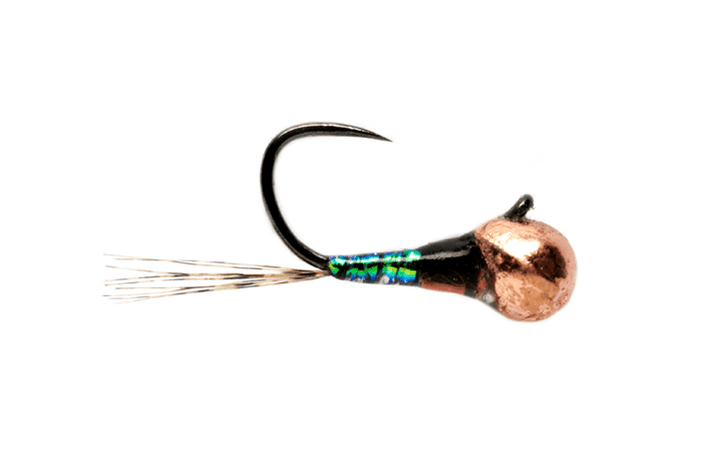 Croston's Full Metal Jacket Micro Perdigon Olive Widow Barbless - Flies - Fly Fish Food