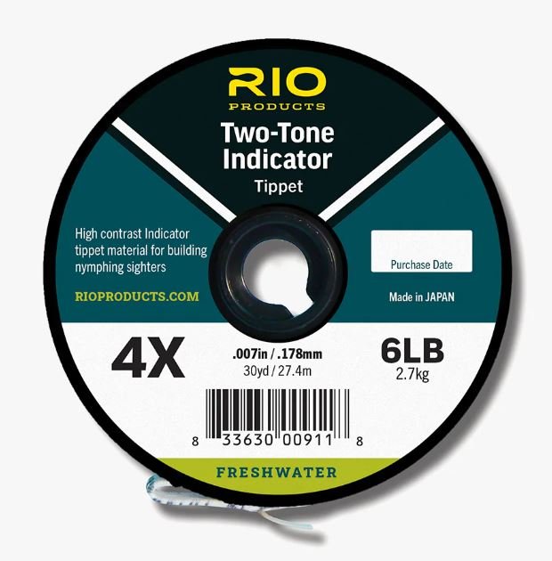 RIO Two - Tone Indicator Tippet - Black/White - Tippet, Leader & Accessories - Fly Fish Food