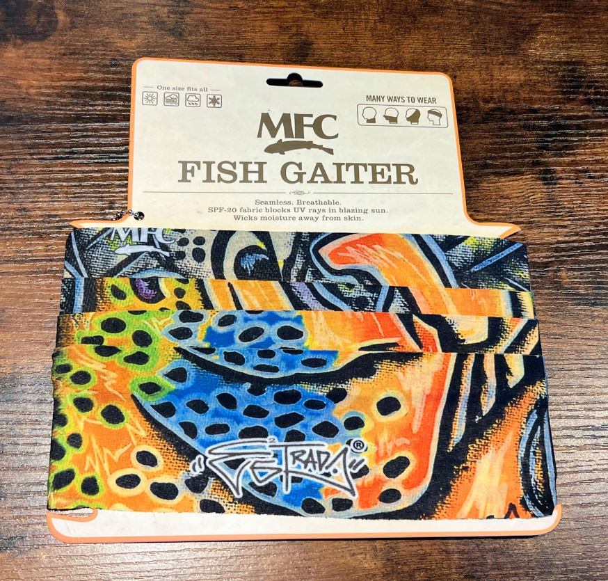 MFC Fish Gaiter - Estrada's Brown Trout Graffiti - Apparel - Fly Fish Food