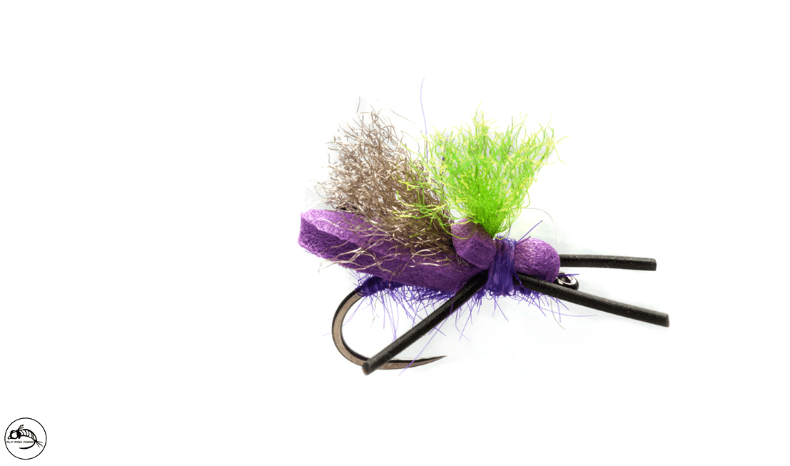 Mini Flopper Purple Barbless Size 12 – Fly Fish Food