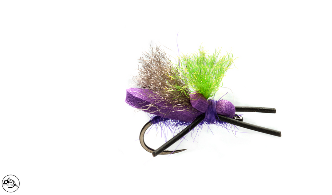 Mini Flopper Purple Barbless Size 12