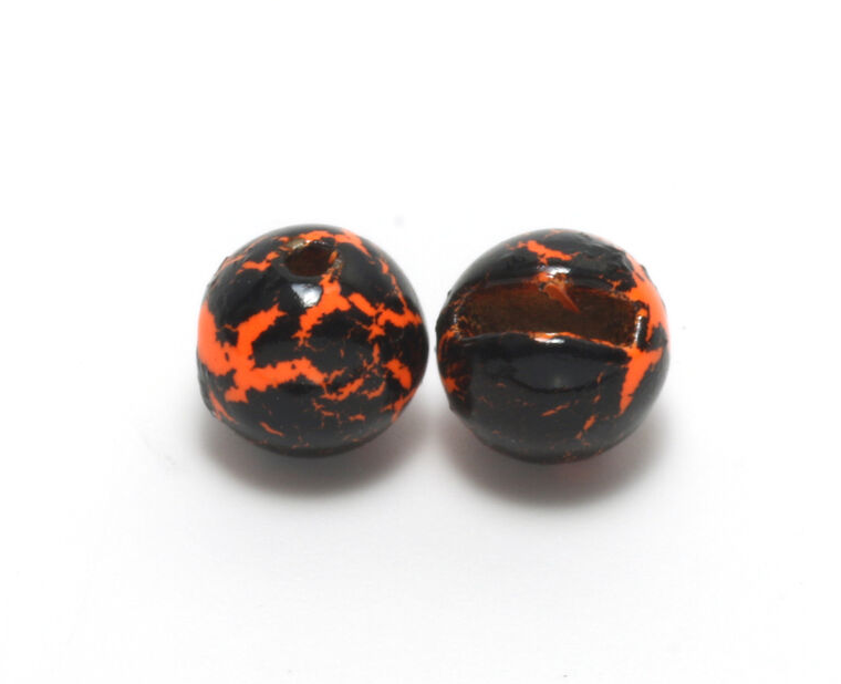 Hareline Slotted Tungsten Beads - Crackle