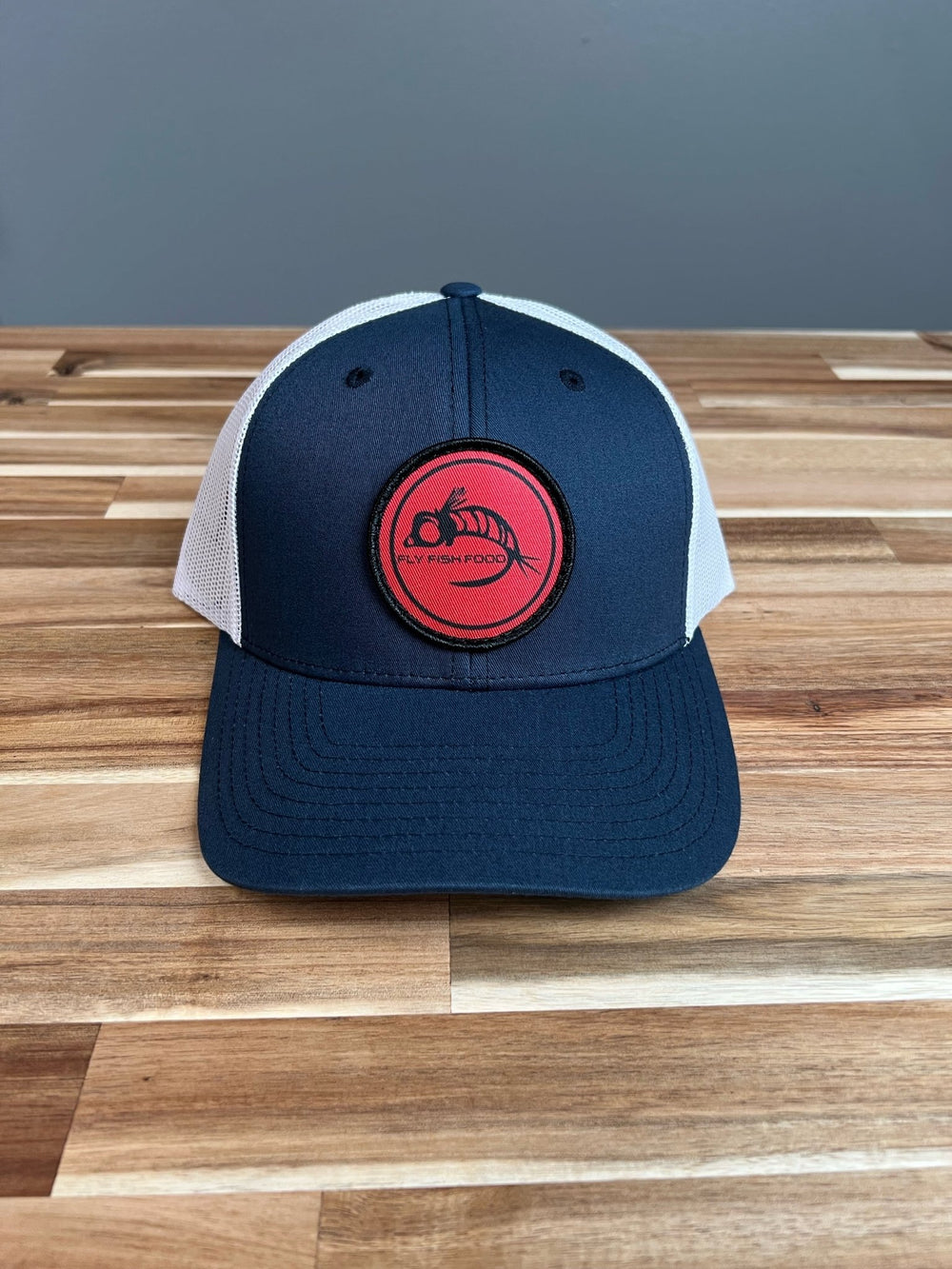 Fly Fish Food Logo Hat - Navy and White - Hats - Fly Fish Food