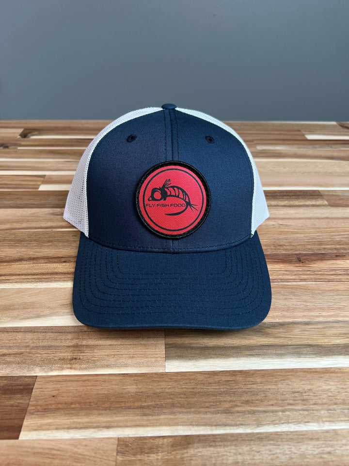 Fly Fish Food Logo Hat - Navy and White - Hats - Fly Fish Food