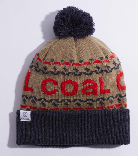 COAL -  The Kelso Pom Beanie - Khaki