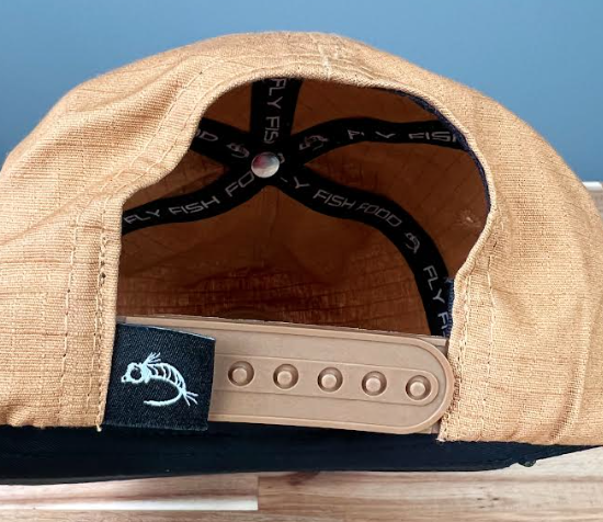 Fly Fish Food Rooster Patch Hat - Light Brown