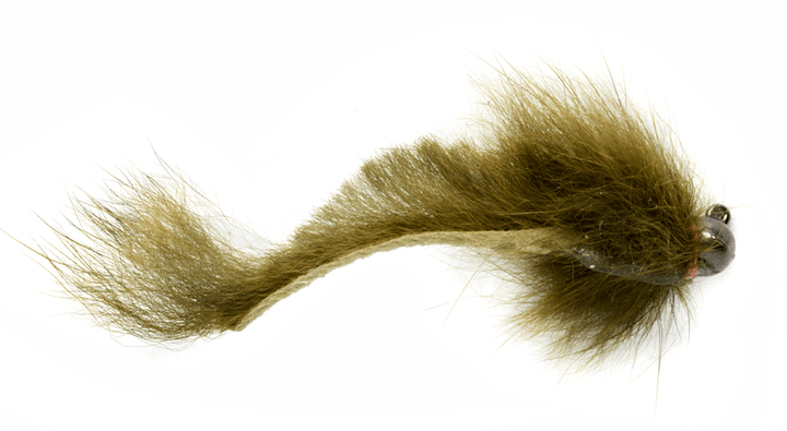 Croston's Micro Rabbit Sculpin Olive Barbless - Flies - Fly Fish Food